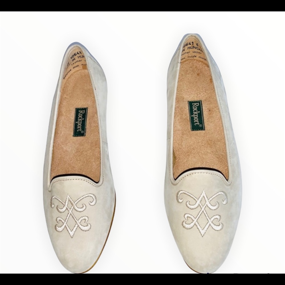 Rockport Comfort Suede Loafers Sz 6W